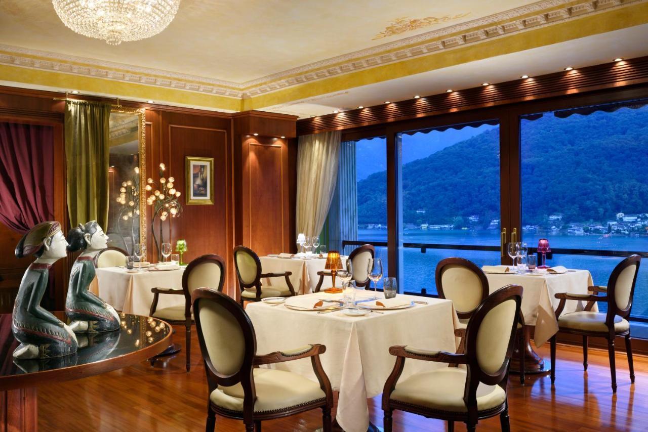 Swiss Diamond Hotel & Spa Morcote Esterno foto The restaurant at the InterContinental Lake Maggiore