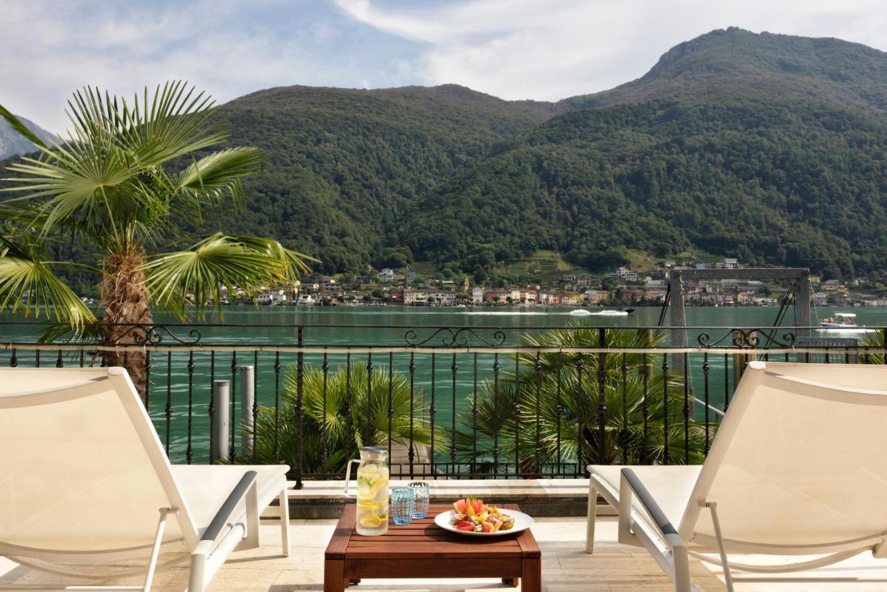 Swiss Diamond Hotel & Spa Morcote Esterno foto View of Lake Lugano